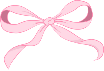 Coquette aesthetic Ribbon pink illustration