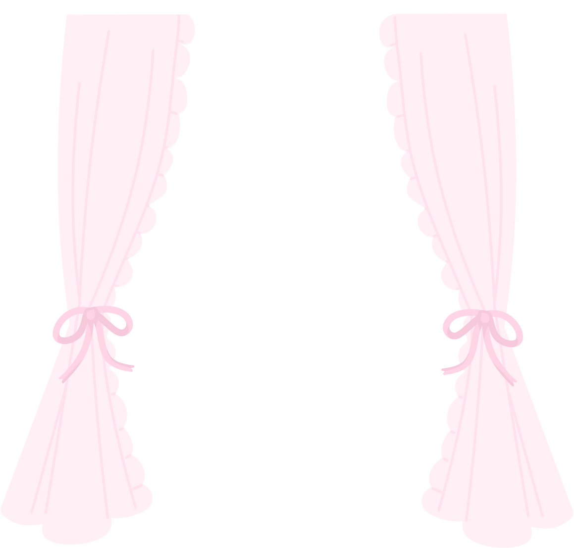 pink vintage curtain