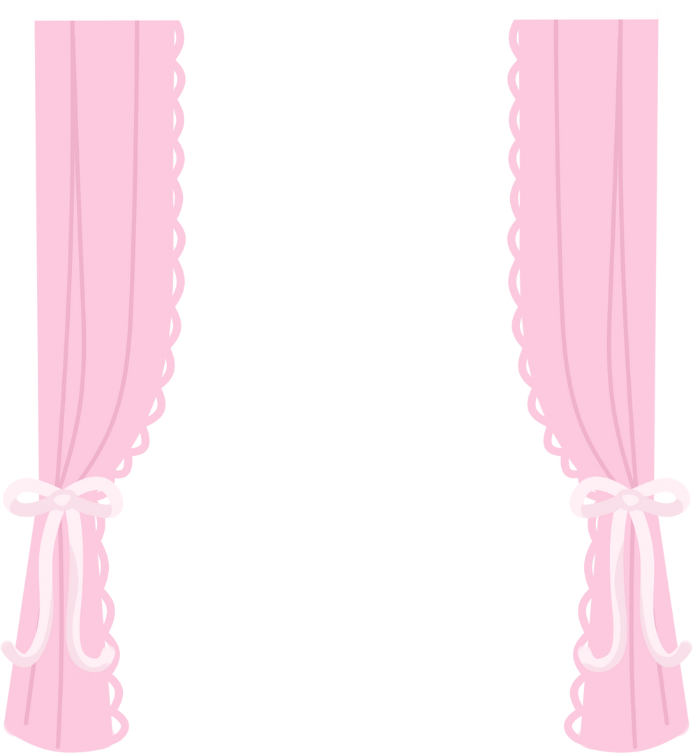 pink vintage curtain